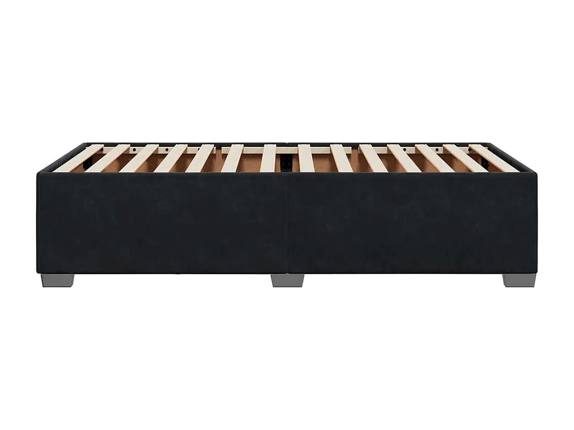 Cadre de lit sans matelas noir 80x200 cm velours