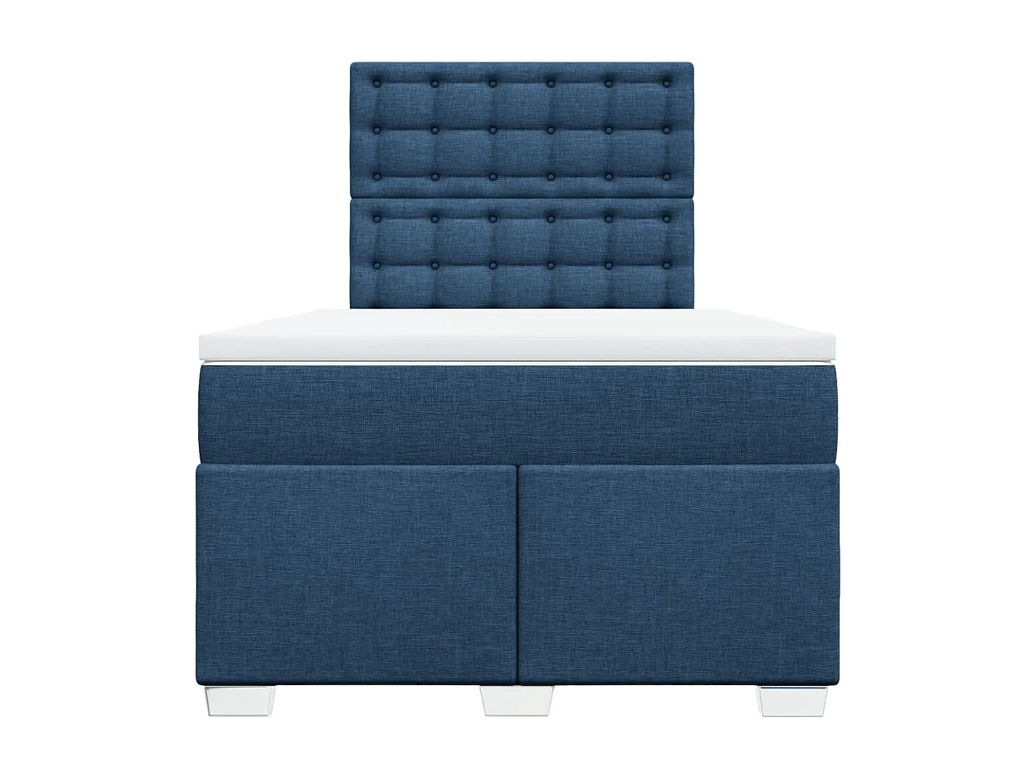 Cama com molas/colchão 120x200 cm tecido azul