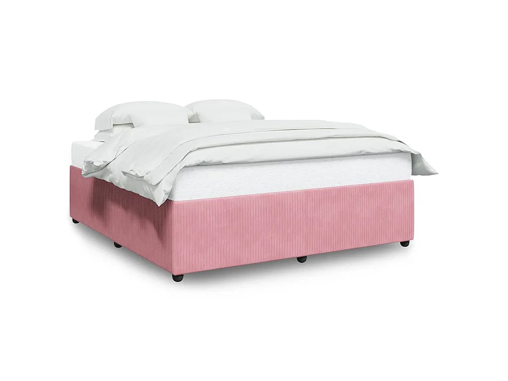 Bettgestell Rosa 180x200 cm Samt