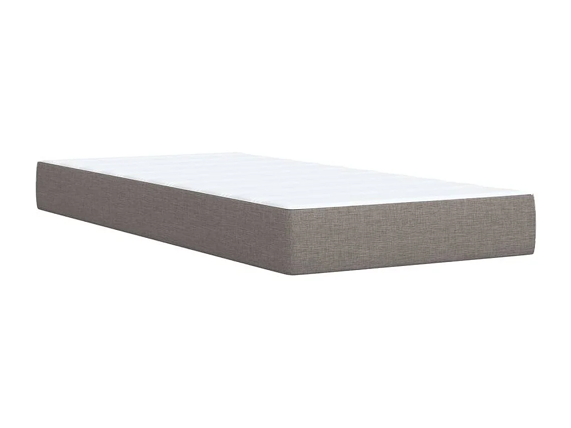 Boxspringbett mit Matratze Taupe 80x200 cm Stoff