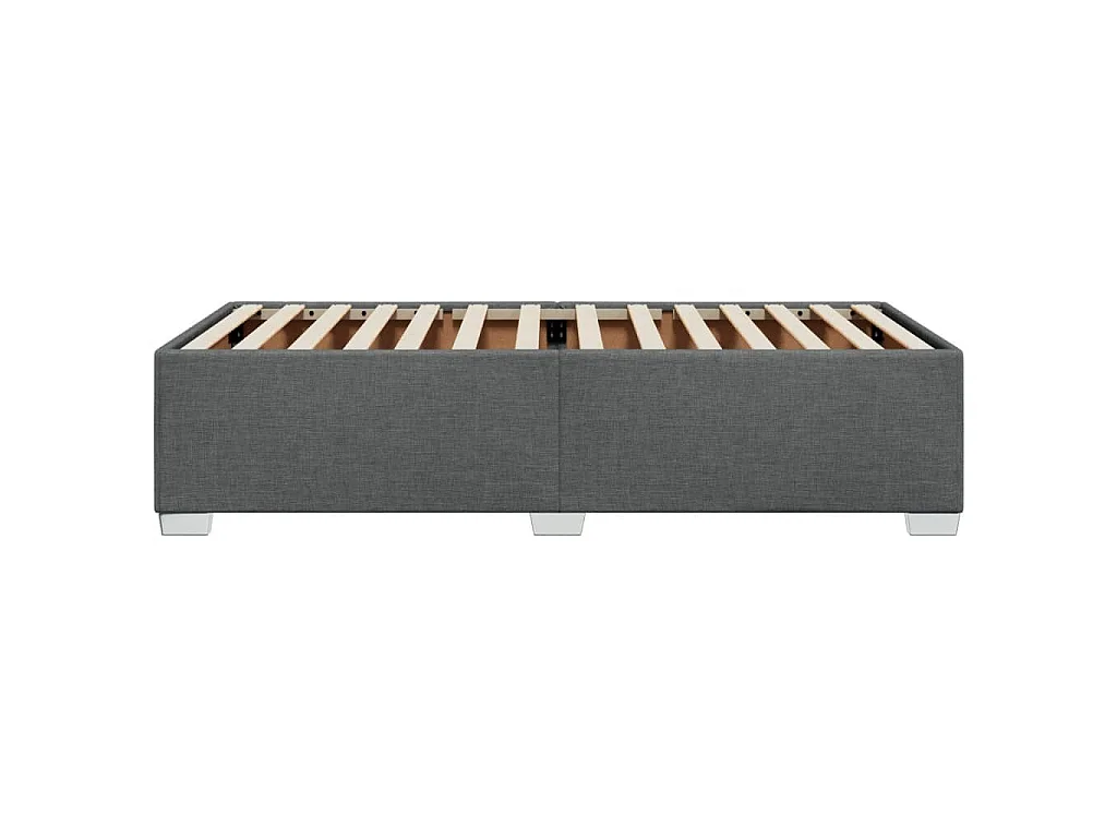 Bedframe zonder matras 90x200 cm stof donkergrijs