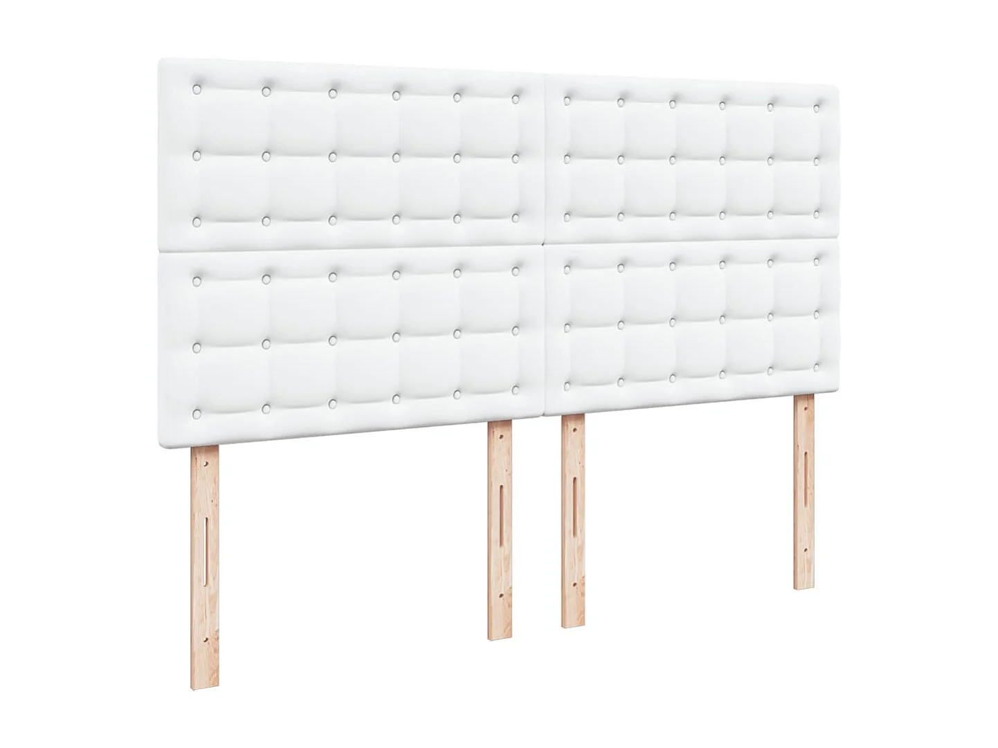 Giroletto a Molle con Materasso Bianco 200x200cm in Similpelle