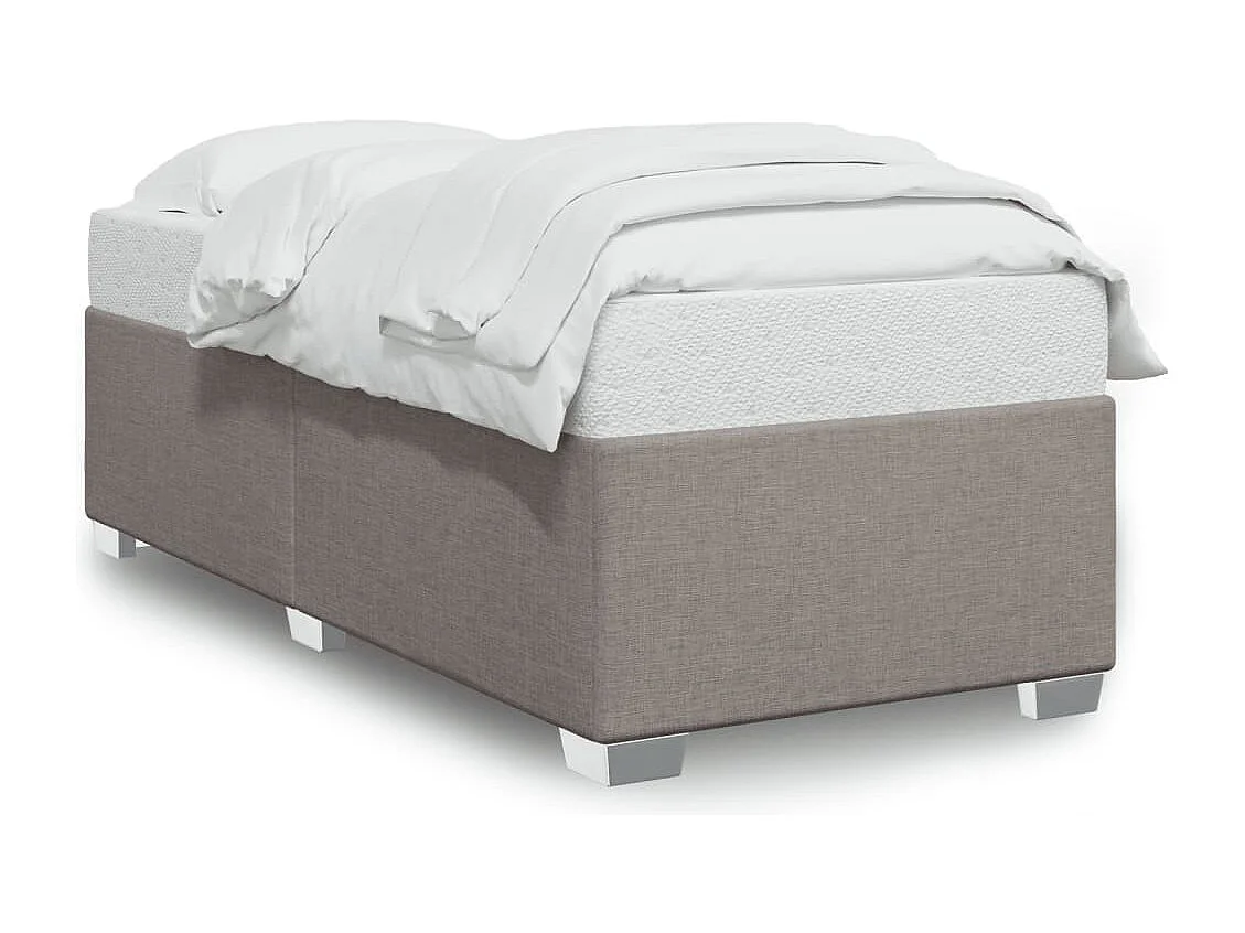 Bettgestell ohne Matratze Taupe 80x200 cm Stoff