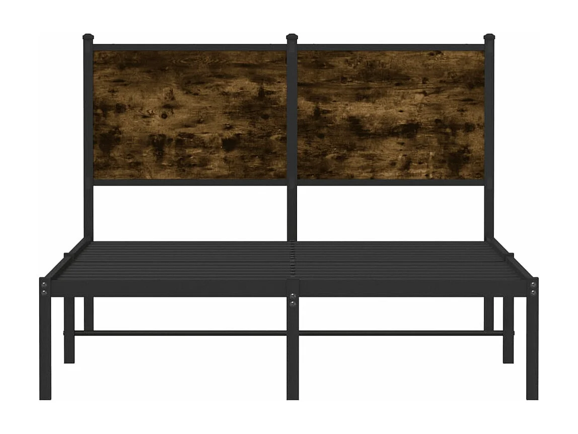 Giroletto senza Materasso in Metallo Rovere Fumo 120x190 cm