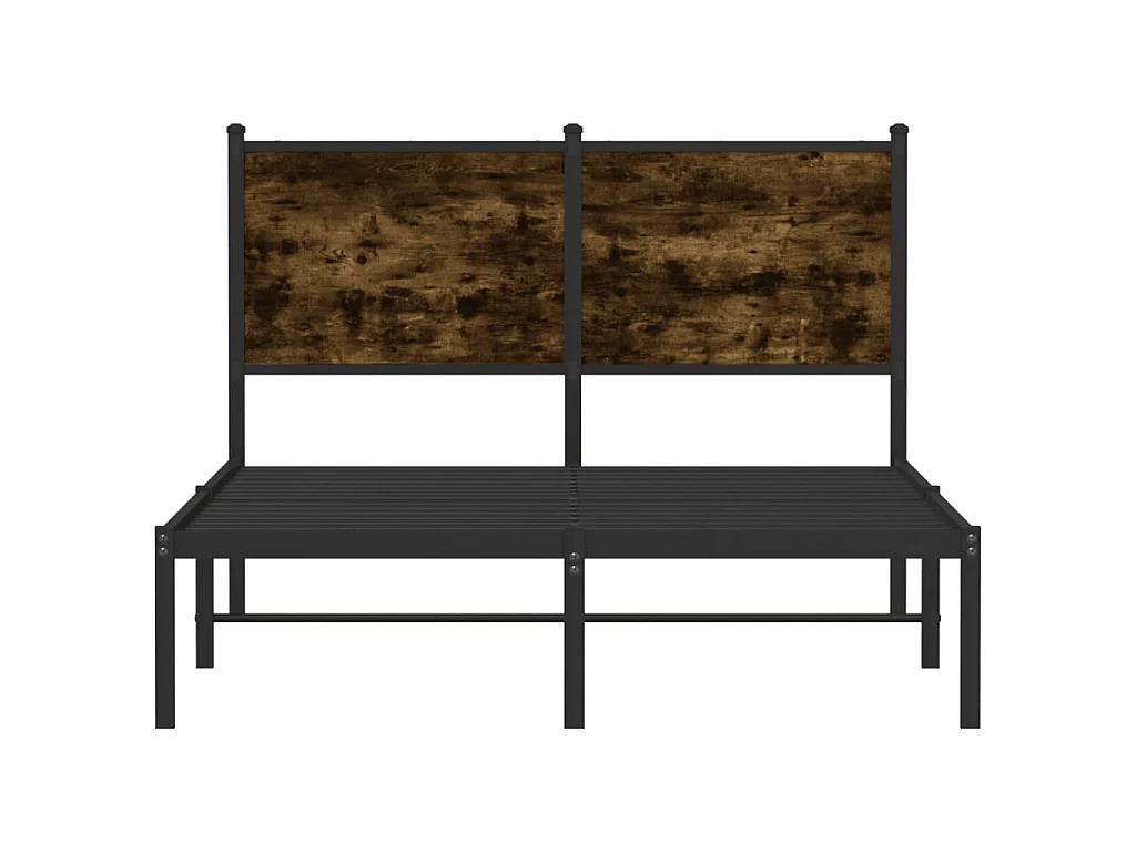 Giroletto senza Materasso in Metallo Rovere Fumo 120x190 cm