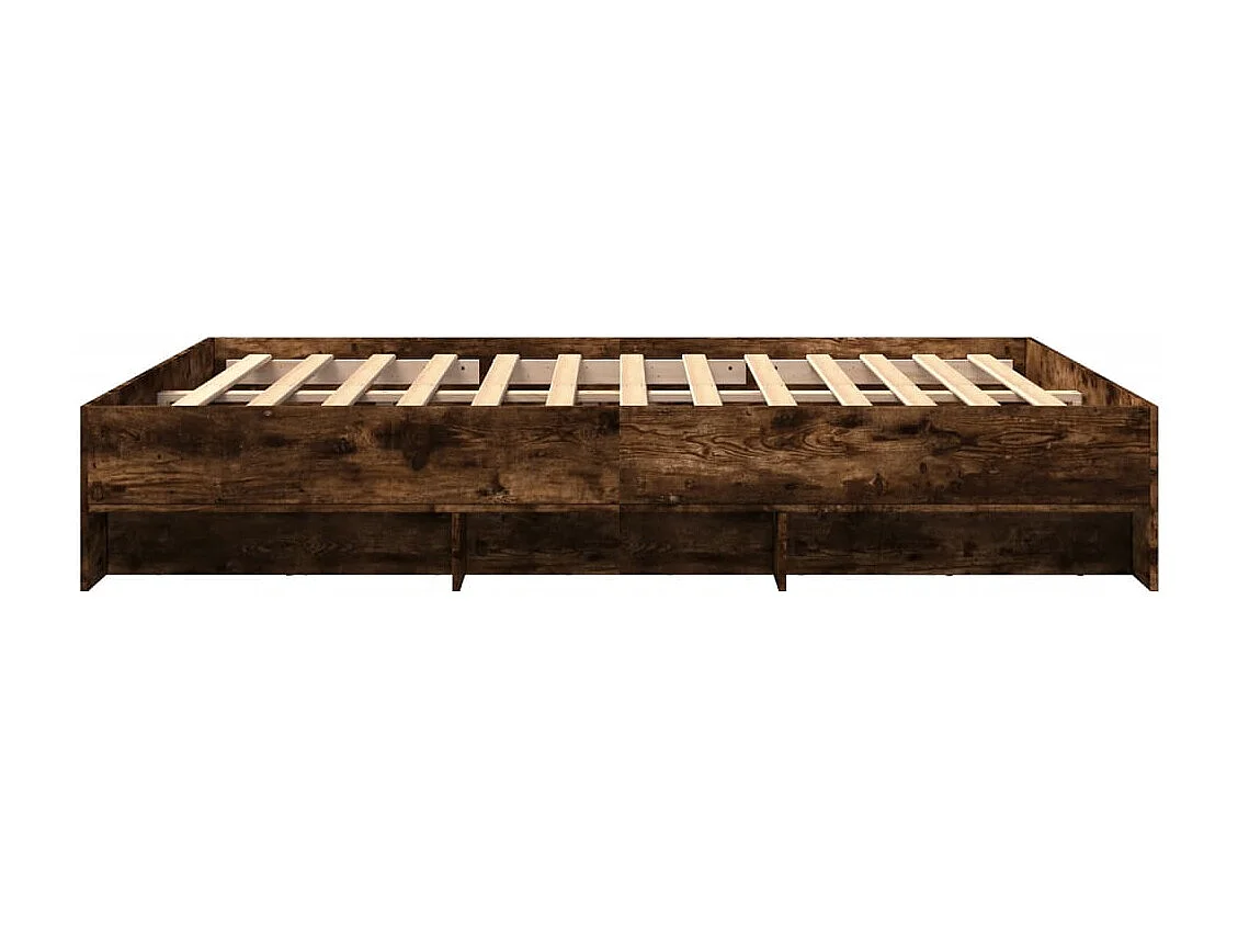 Bedframe zonder matras hout gerookt eikenkleurig 160x200 cm