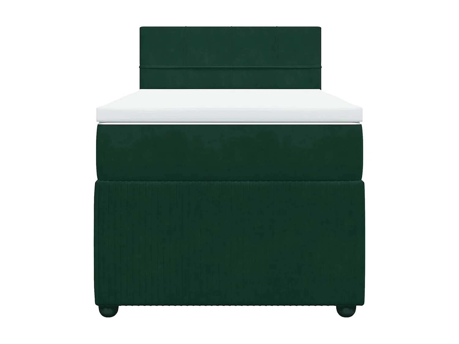 Sommier à lattes de lit et matelas Vert foncé 80x200 cm Velours