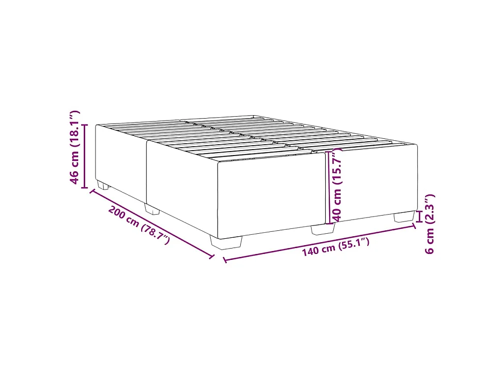 Giroletto Bianco 140x200 cm in Similpelle