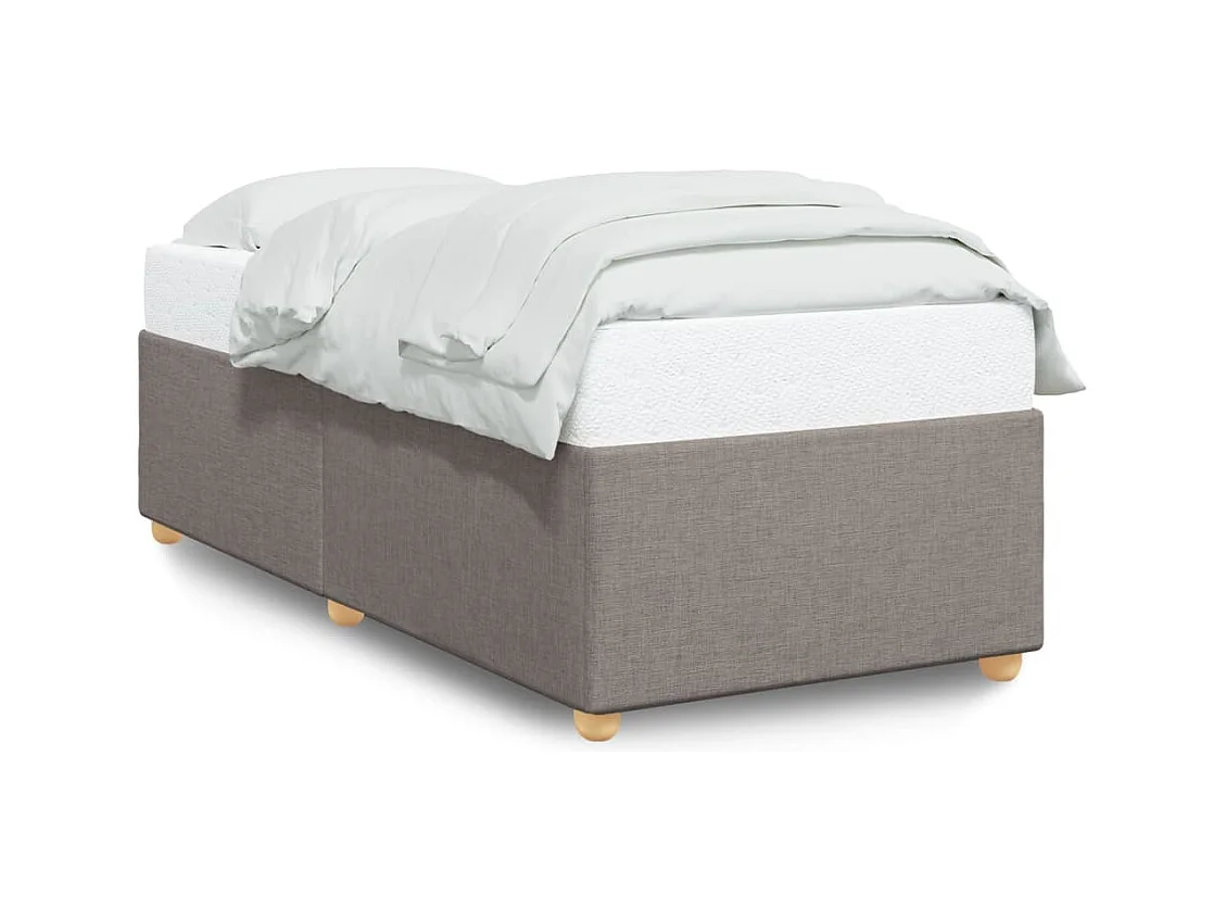 Bedframe zonder matras 100x200 cm stof taupe