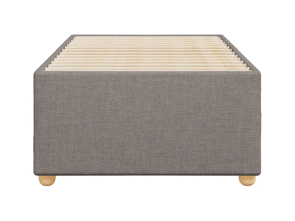 Bedframe zonder matras 100x200 cm stof taupe