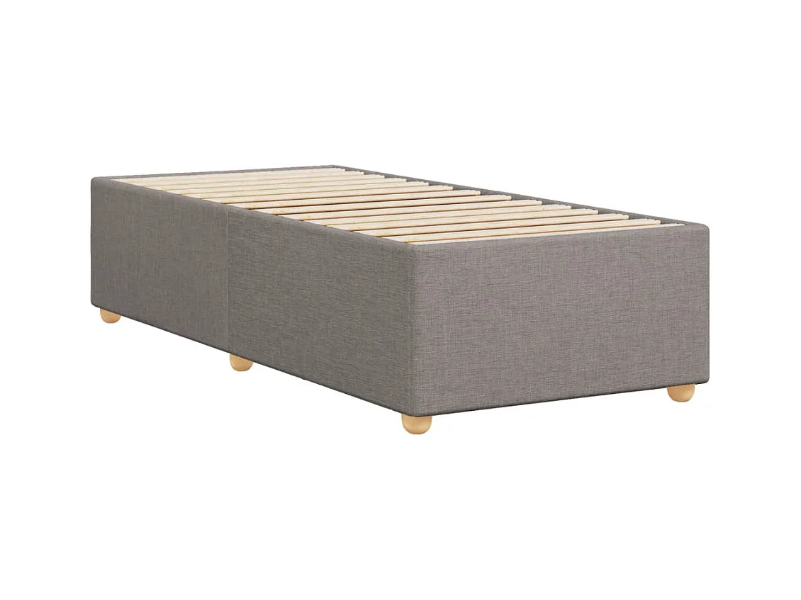 Bedframe zonder matras 100x200 cm stof taupe