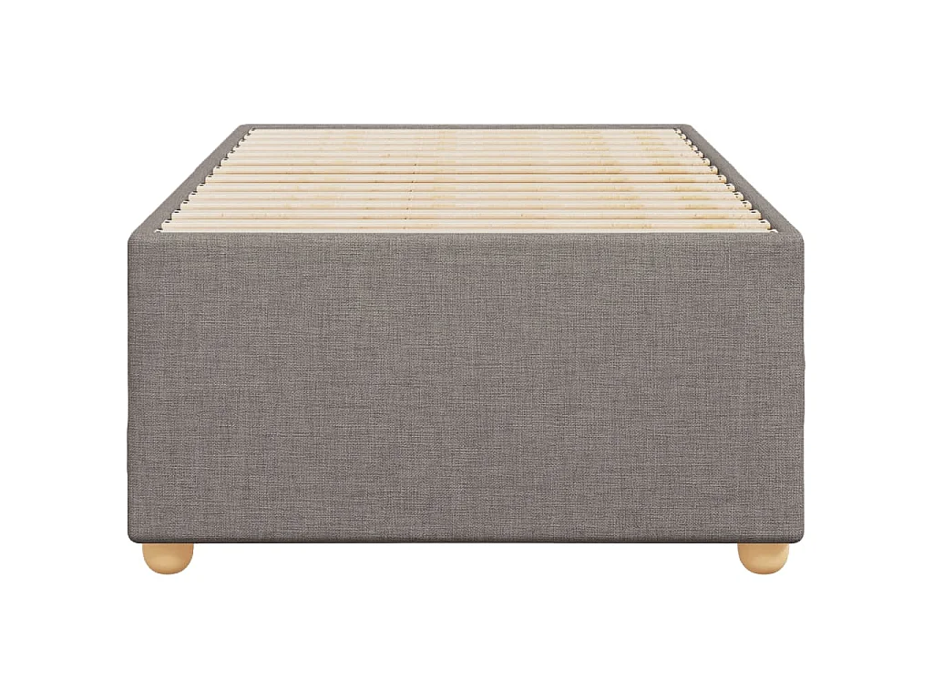 Bedframe zonder matras 100x200 cm stof taupe