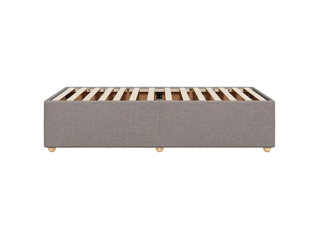 Bedframe zonder matras 100x200 cm stof taupe