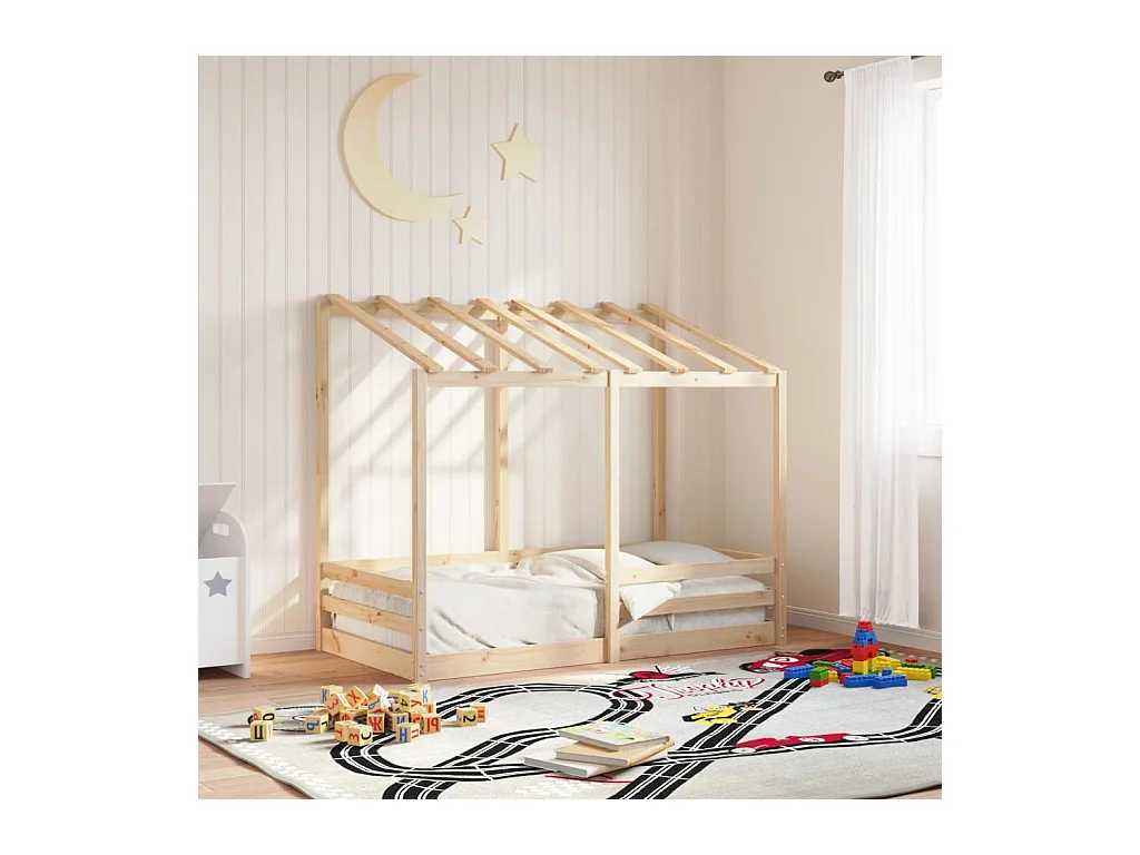 Lit pour enfants sans matelas 80x160 cm bois massif de pin