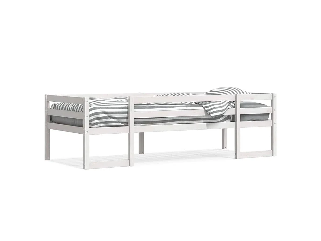Cadre de lit pour enfants sans matelas 75x190 cm pin massif