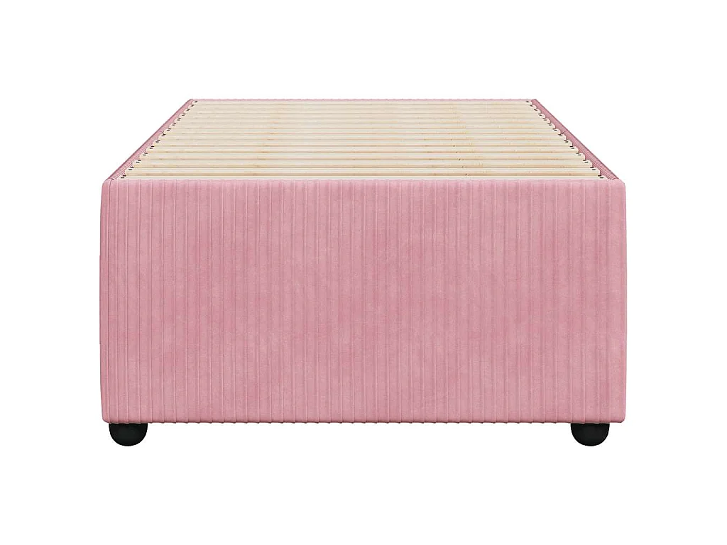Bettgestell Rosa 90x200 cm Samt