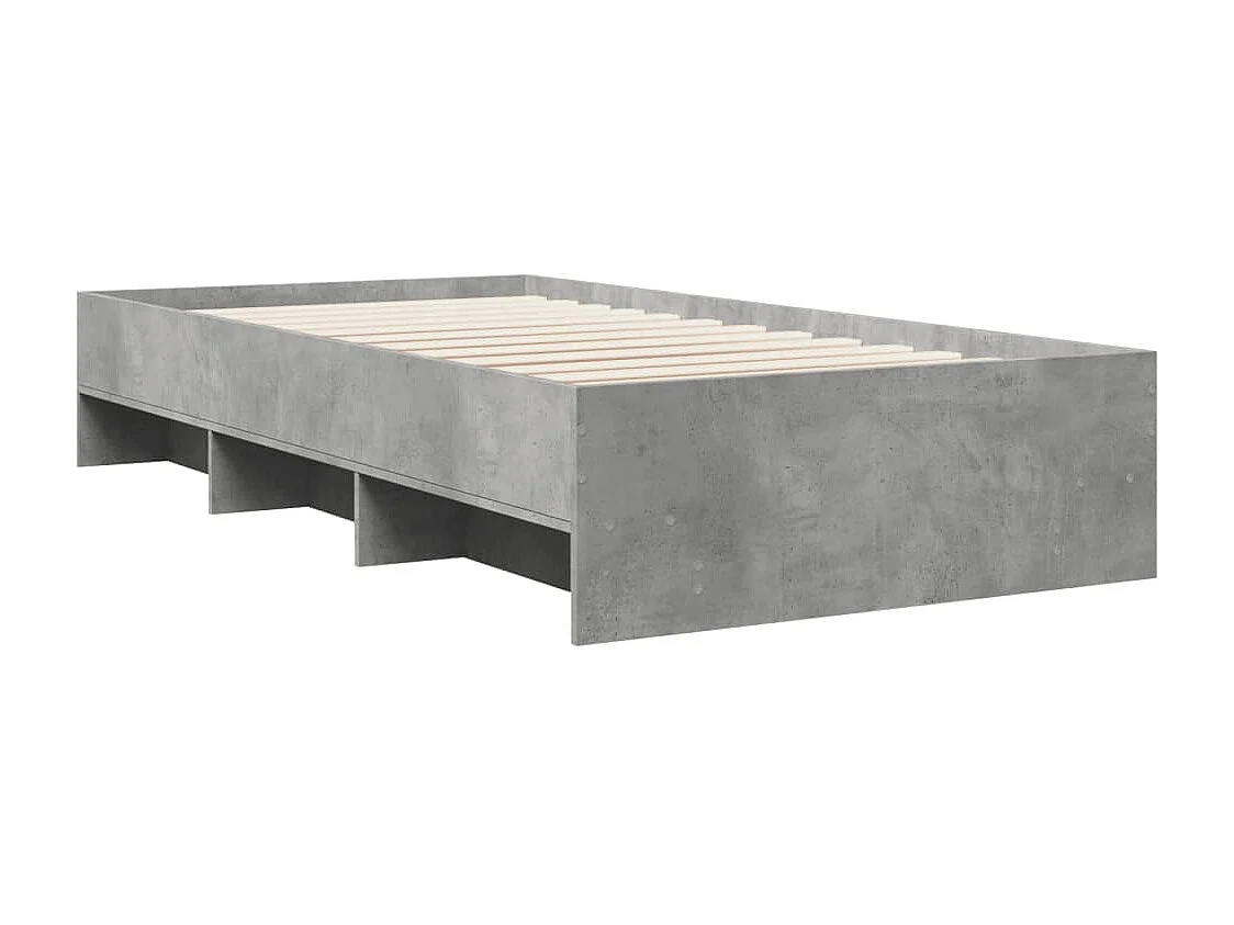 Bettgestell Grau Sonoma 90x200 cm Holzwerkstoff