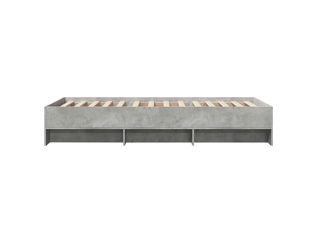 Bedframe bewerkt hout grijs sonoma eikenkleurig 90x200 cm