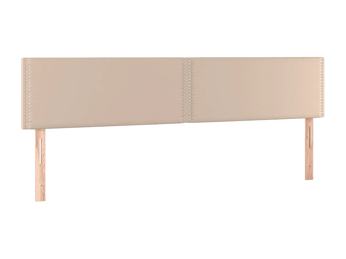 Sommier à lattes de lit matelas cappuccino 120x190cm similicuir