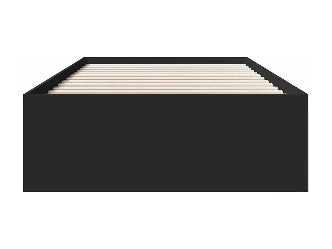 Bettgestell Schwarz 90x190 cm Holzwerkstoff