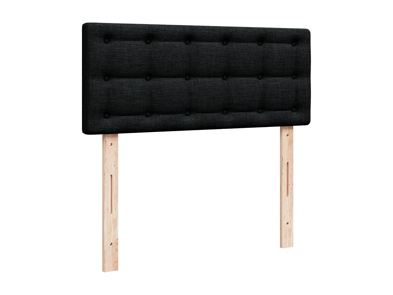 Cama com molas/colchão 120x200 cm tecido preto