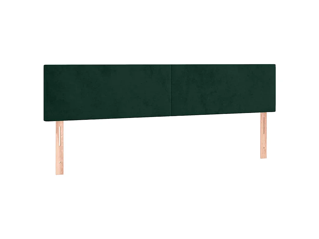 Boxspring met matras fluweel donkergroen 120x190 cm