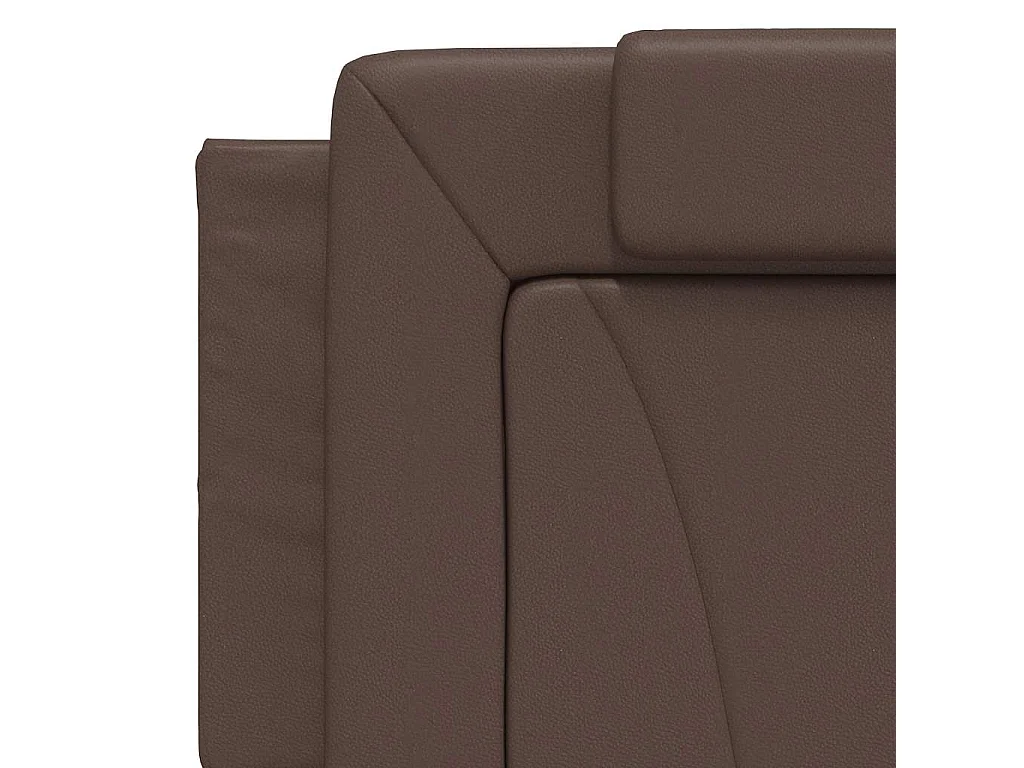 Cadre de lit Viana sans matelas marron 160x200 cm similicuir