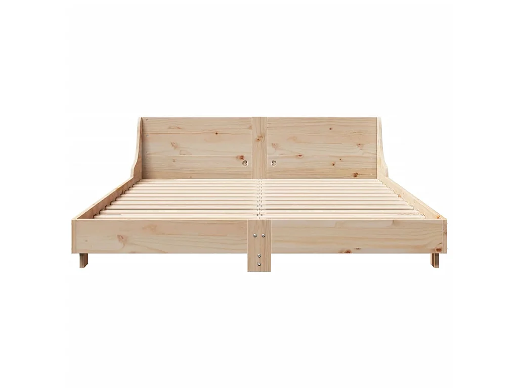 Letto senza Materasso 120x190 cm in Legno Massello di Pino