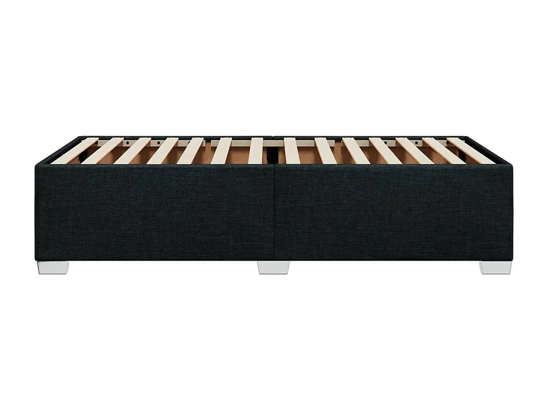 Giroletto senza Materasso Nero 90x200 cm in Tessuto