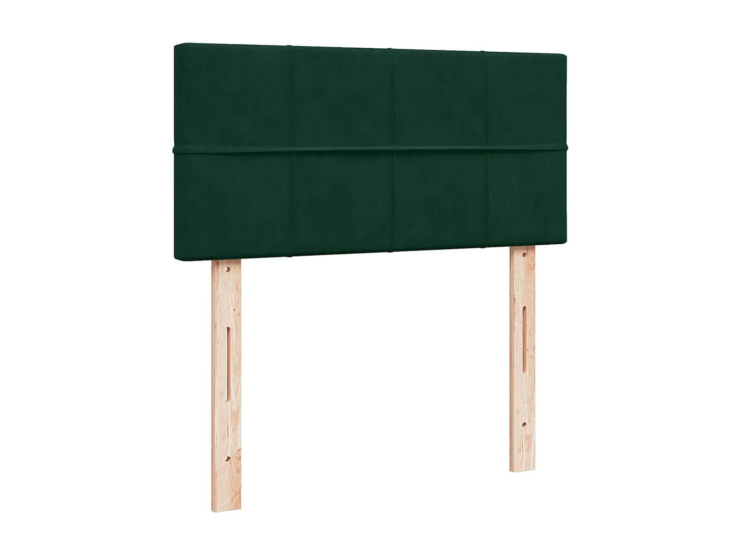 Cama box spring con colchón terciopelo verde oscuro 100x200 cm