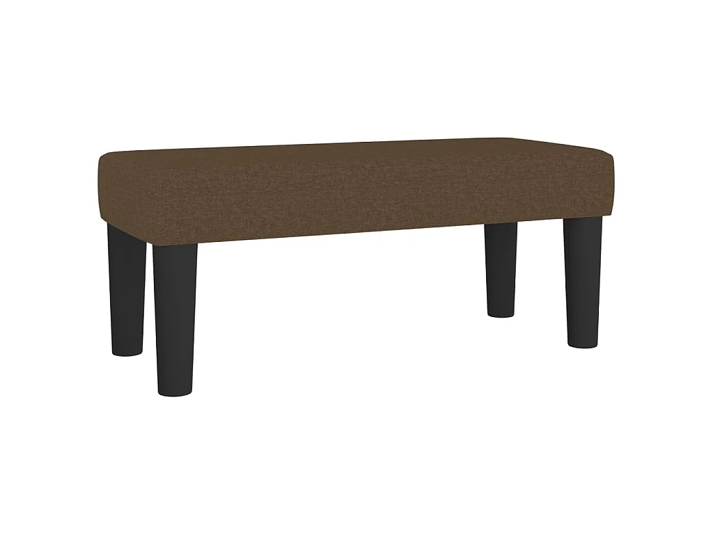 Boxspring met matras stof donkerbruin 120x190 cm
