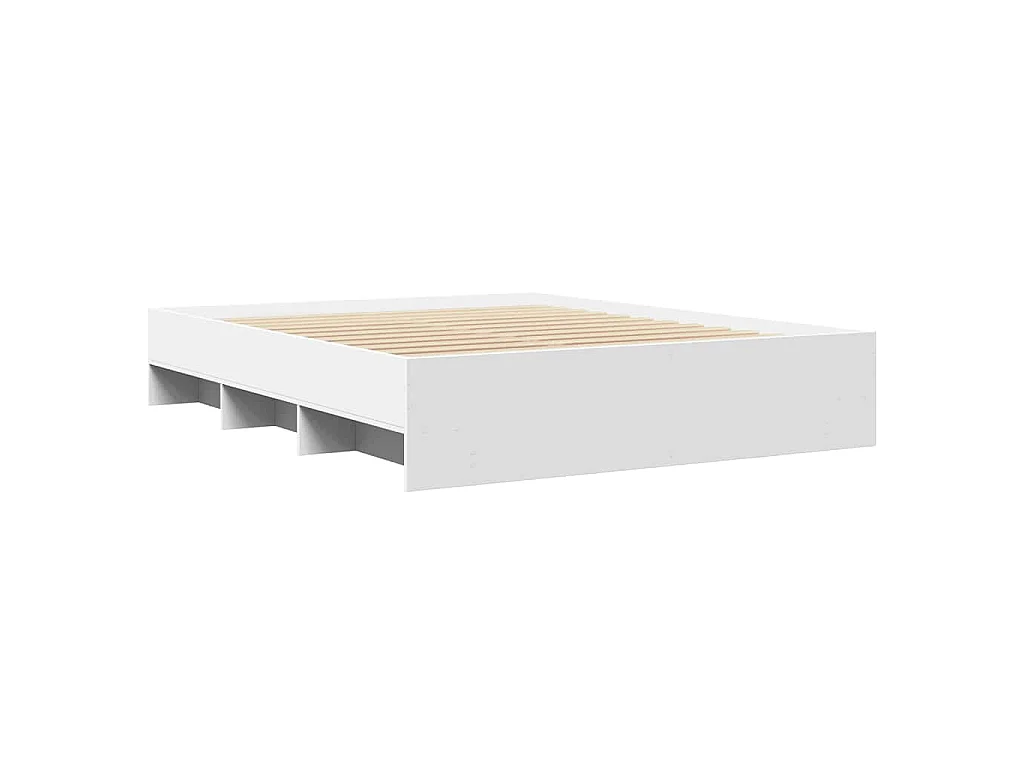 Bedframe zonder matras 160x200 cm spaanplaat wit
