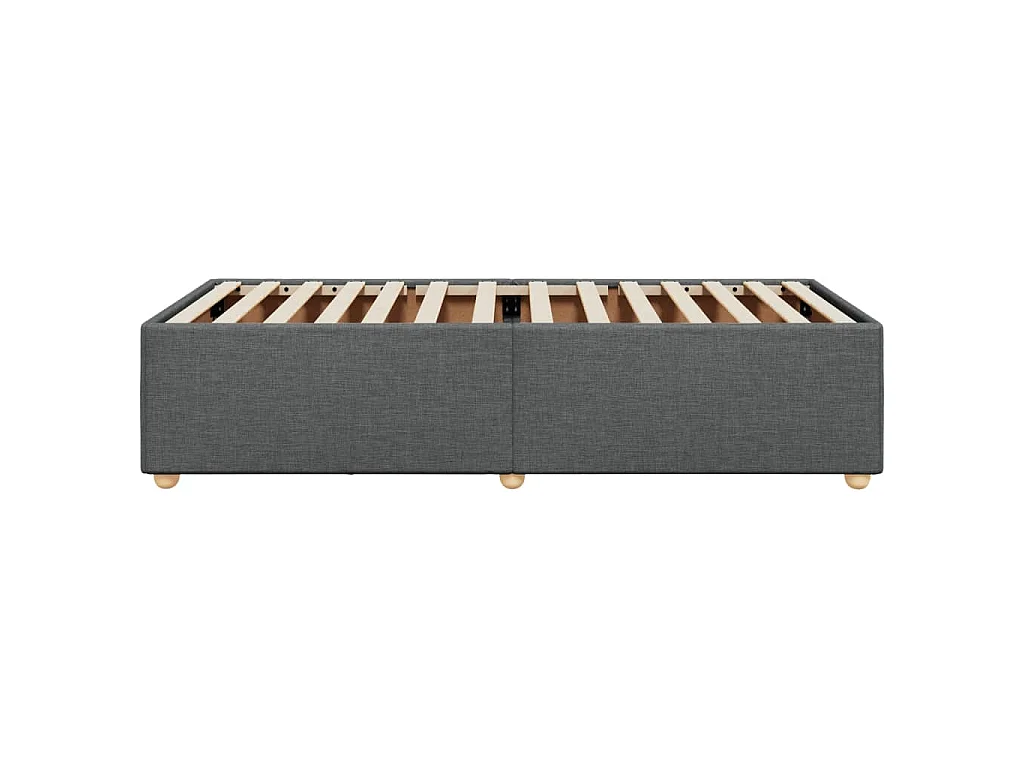 Bedframe zonder matras 90x200 cm stof donkergrijs