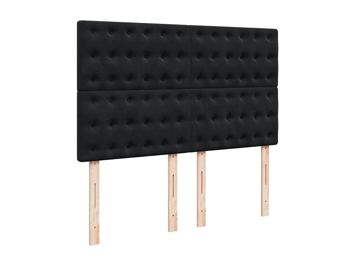 Sommier à lattes de lit avec matelas Noir 140x200 cm Velours
