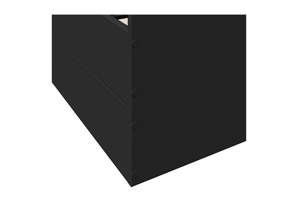 Bettgestell mit Schubladen Schwarz 135x190 cm Holzwerkstoff