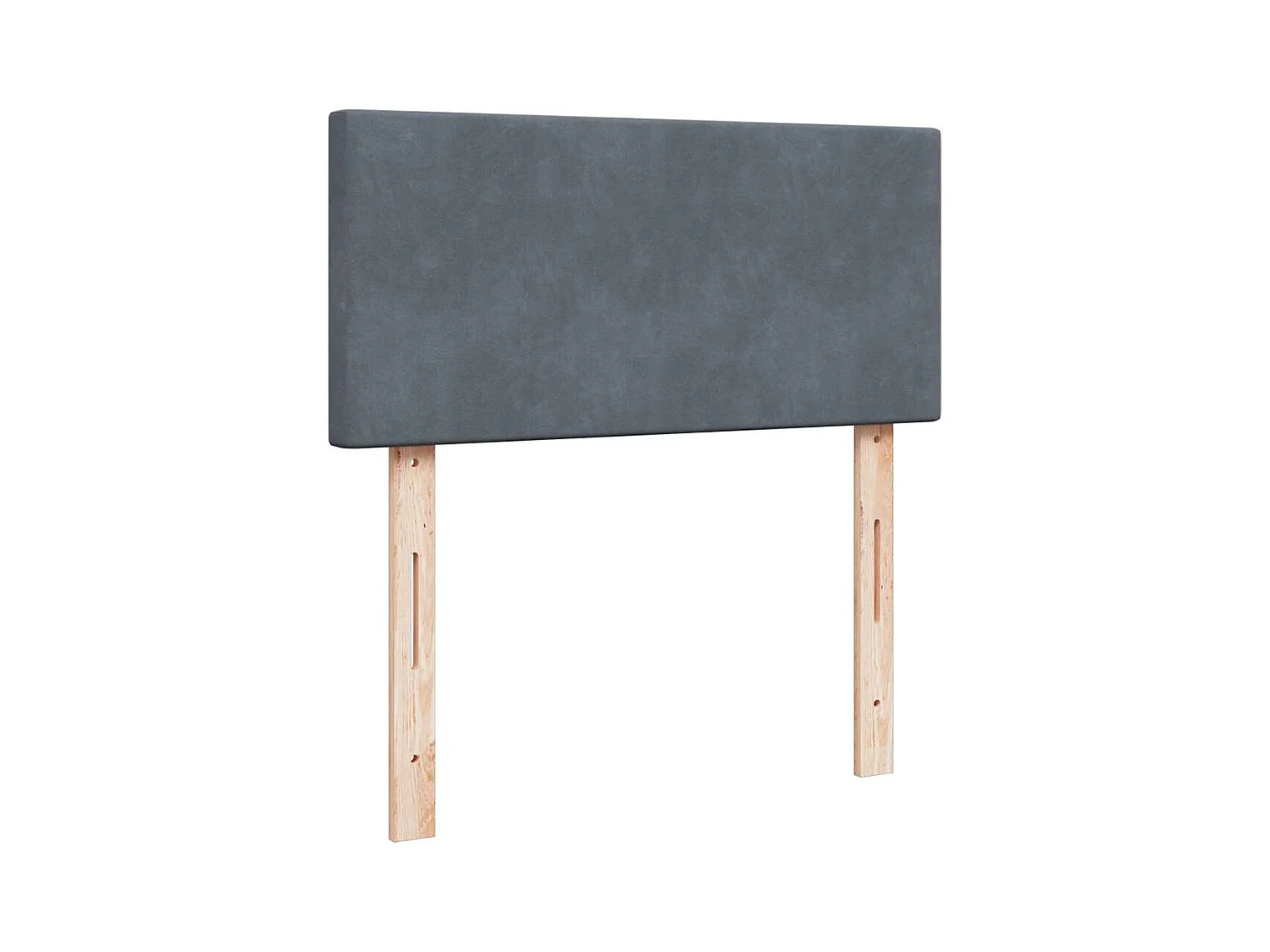 Boxspring met matras fluweel donkergrijs 100x200 cm