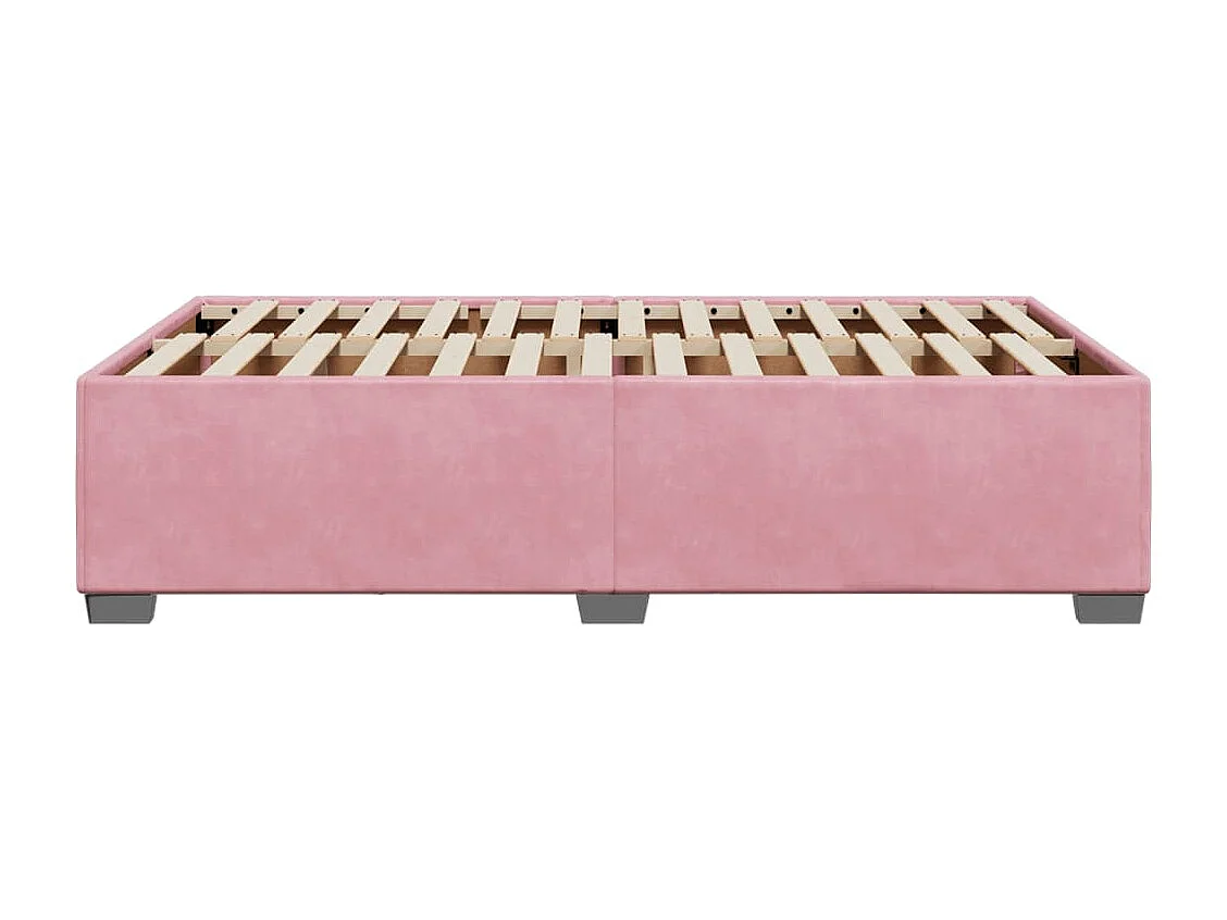 Bedframe fluweel roze 120x200 cm