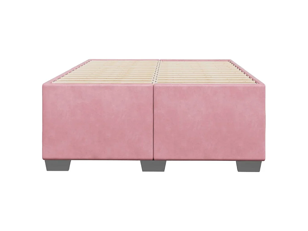 Bedframe fluweel roze 120x200 cm