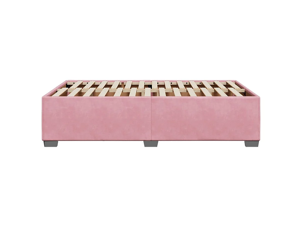 Bedframe fluweel roze 120x200 cm