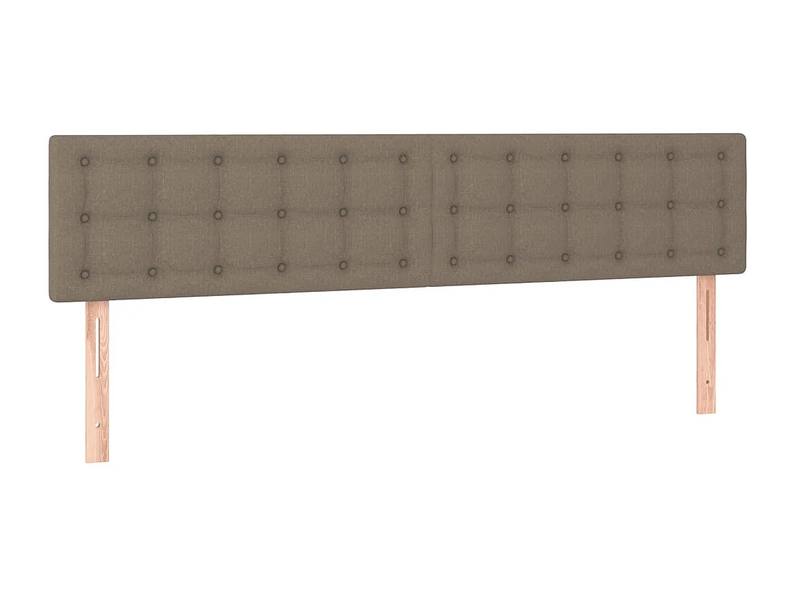 Cadre de lit sans matelas taupe 120x190 cm tissu