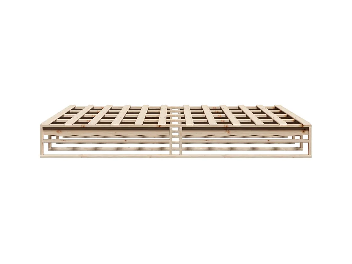 Bedframe zonder matras massief grenenhout 180x200 cm
