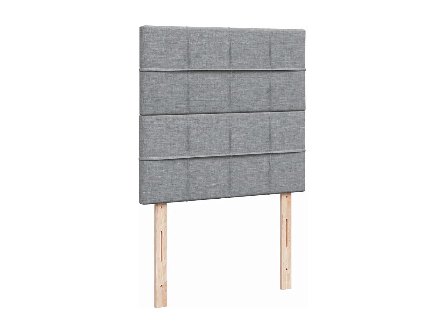 Boxspring met matras stof lichtgrijs 90x190 cm