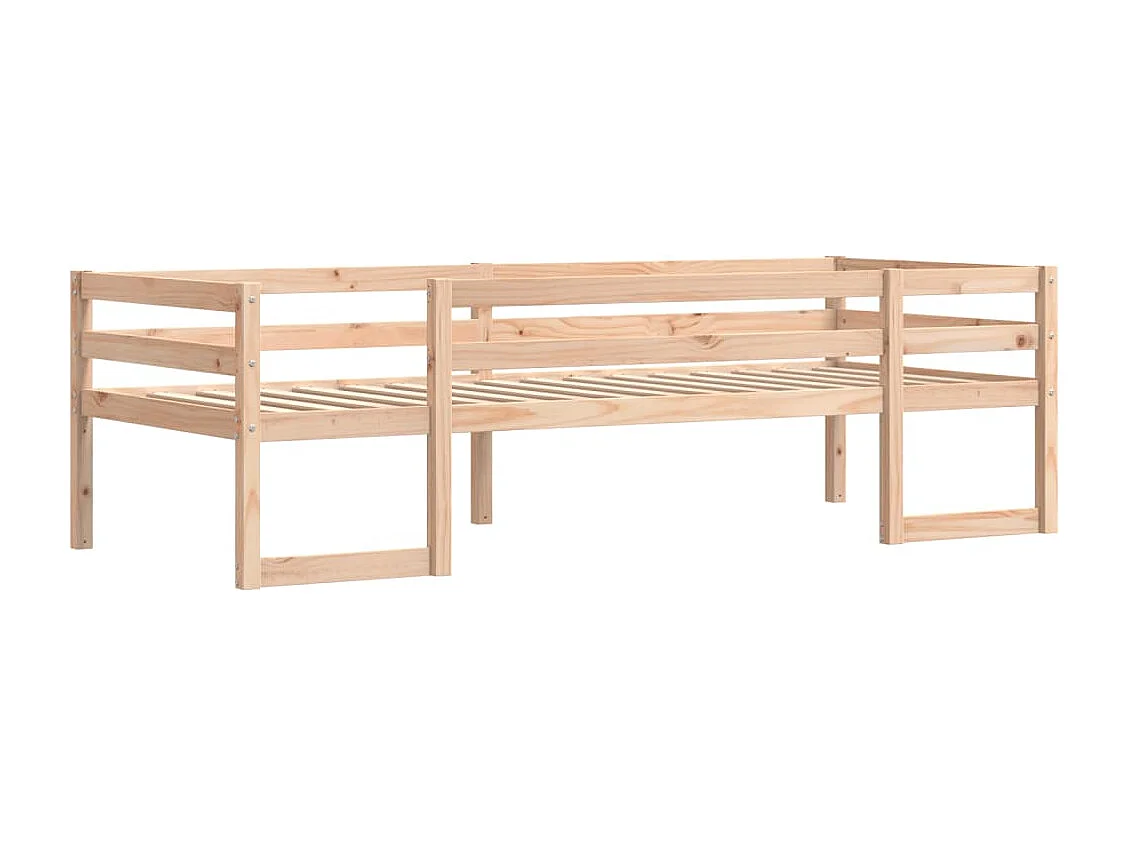 Estrutura de cama infantil 80x200 cm madeira de pinho maciça