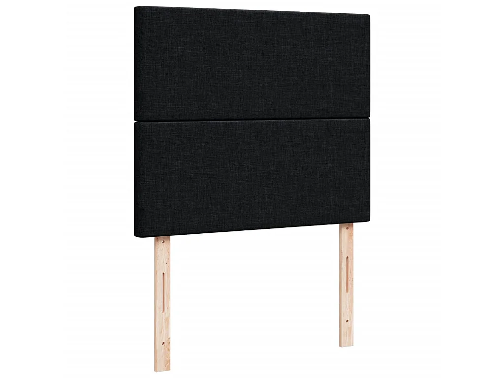 Boxspringbett mit Matratze Schwarz 120x200 cm Stoff