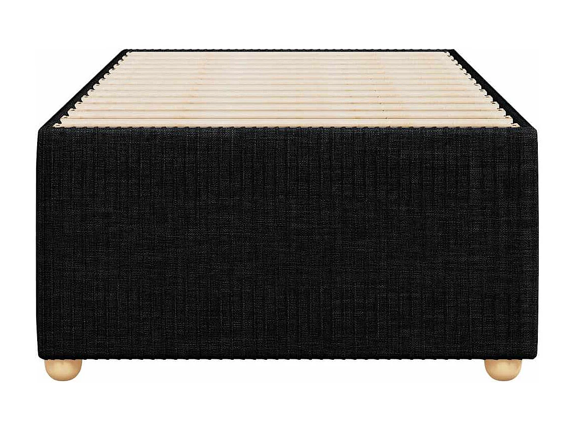 Bettgestell ohne Matratze Schwarz 90x190 cm Stoff