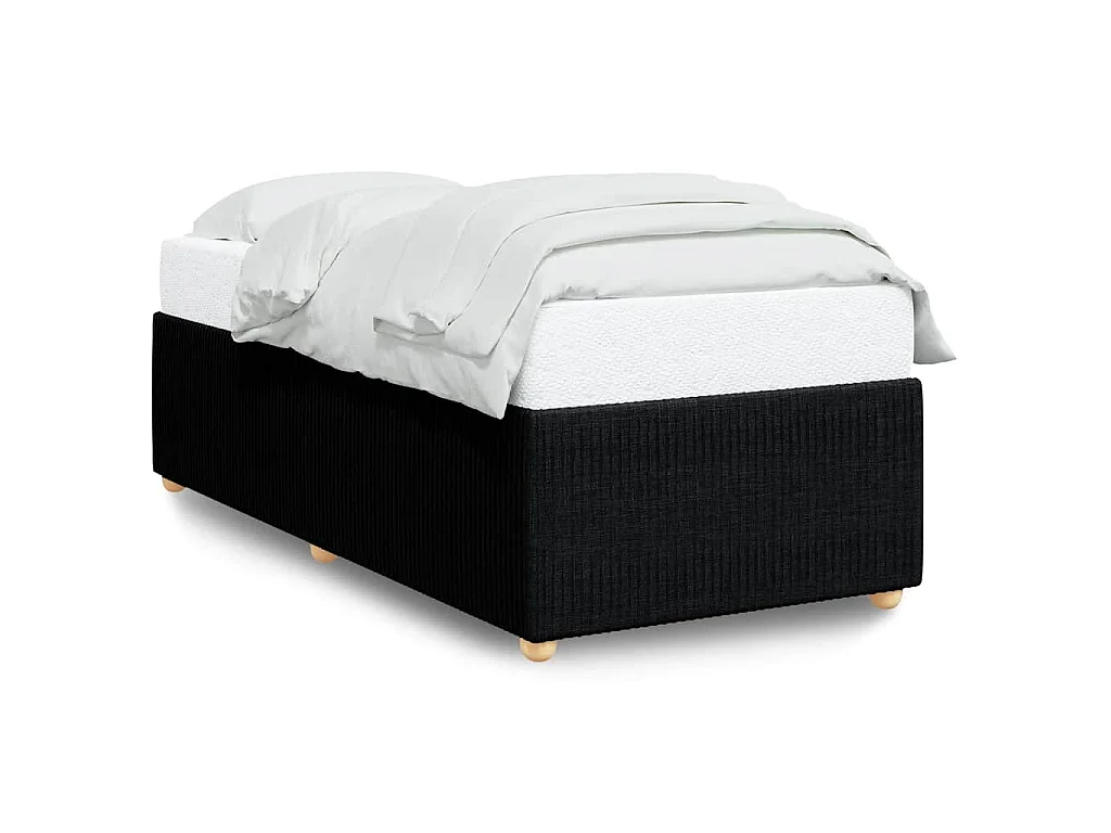 Bedframe zonder matras 90x190 cm stof zwart