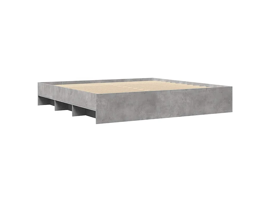 Bedframe zonder matras 180x200 cm spaanplaat betongrijs