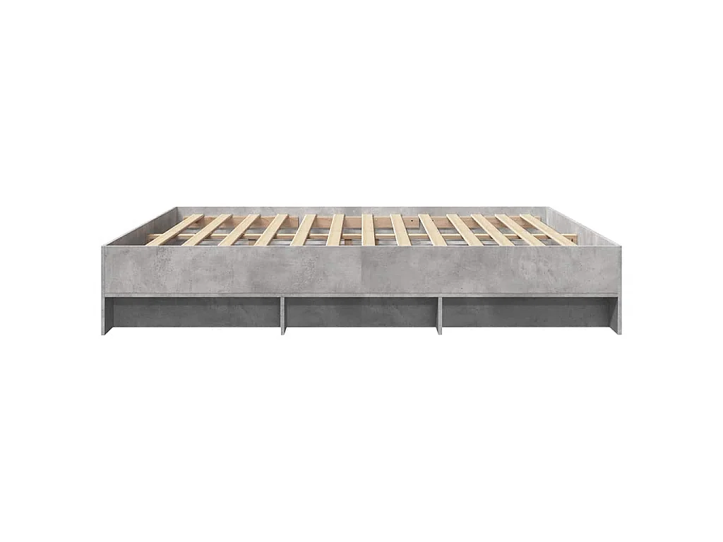 Bedframe zonder matras 180x200 cm spaanplaat betongrijs