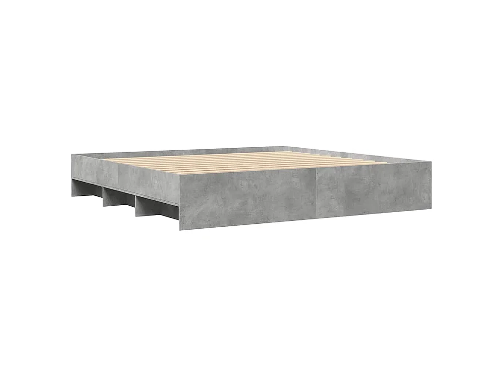 Bedframe zonder matras 180x200 cm spaanplaat betongrijs
