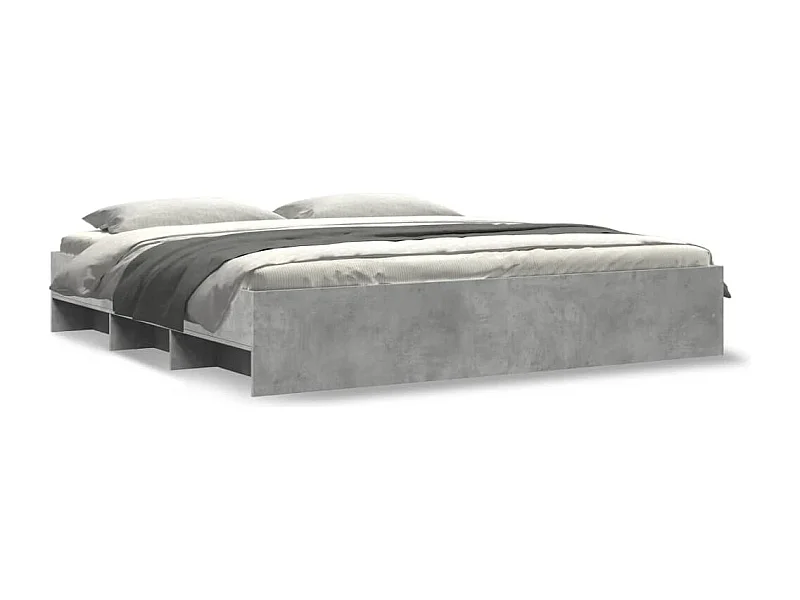 Bedframe zonder matras 180x200 cm spaanplaat betongrijs